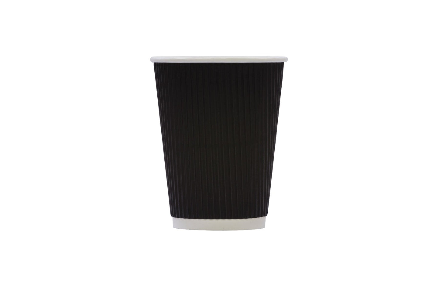 Ripple Wall Hot Drink Cup (340ml/12oz) Black