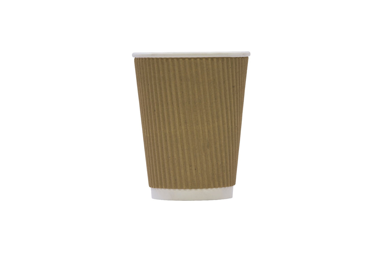 Ripple Wall Hot Drink Cup (340ml/12oz) Brown