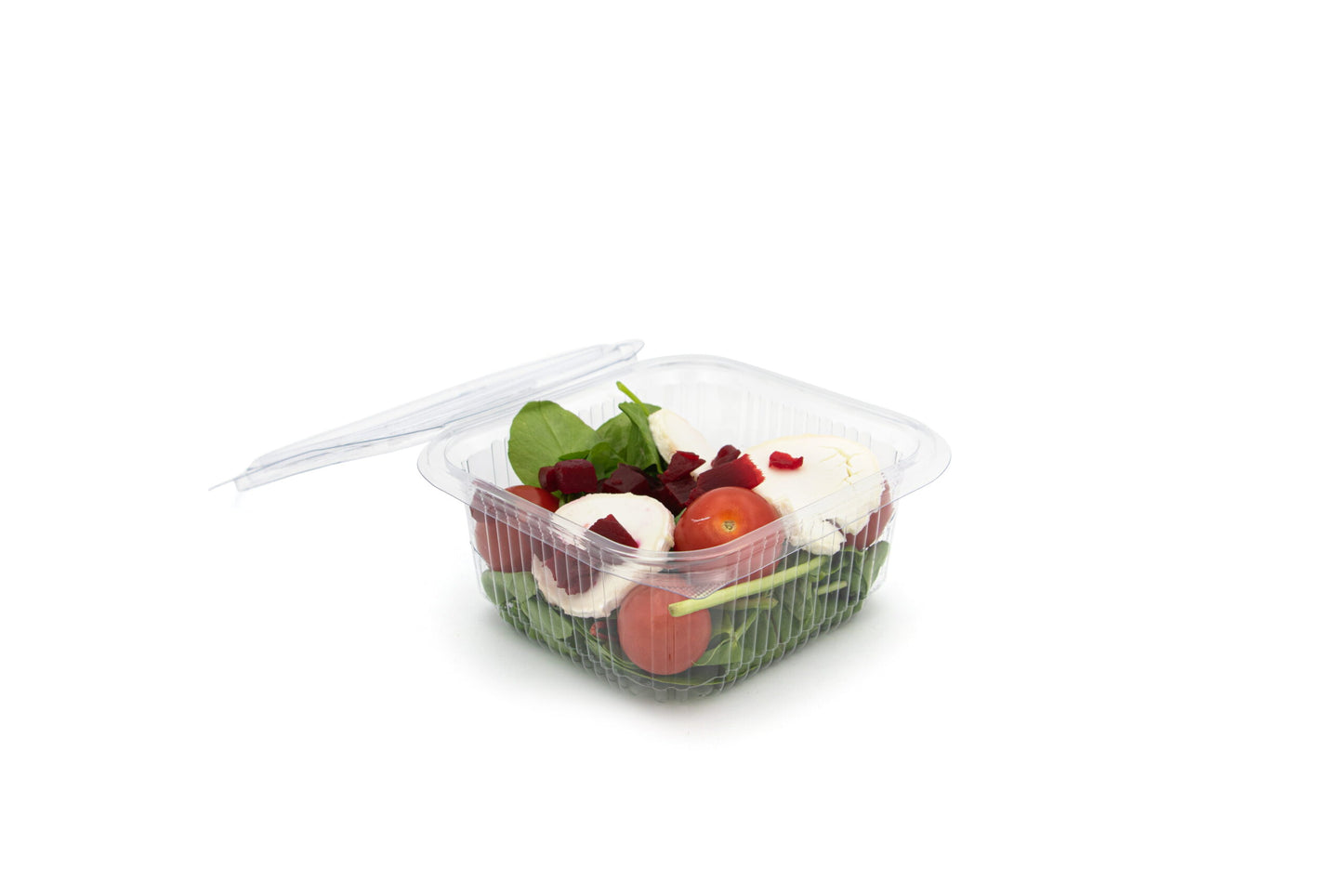 500ml r PET Square Hinged Salad Container