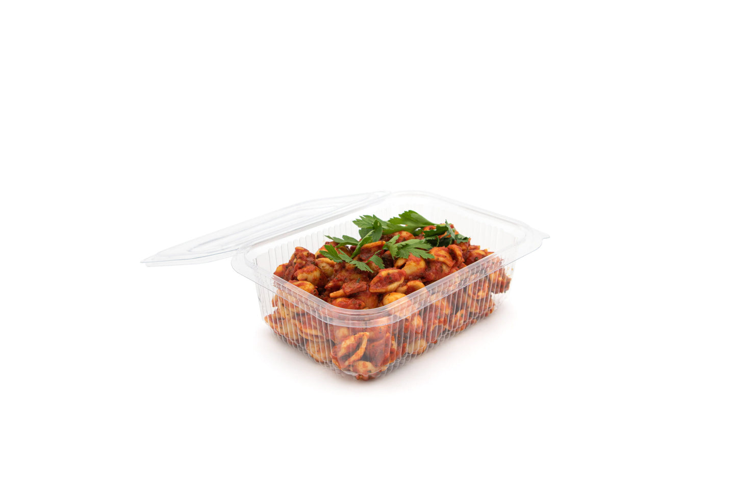 750ml r PET Rectangular Hinged Salad Container