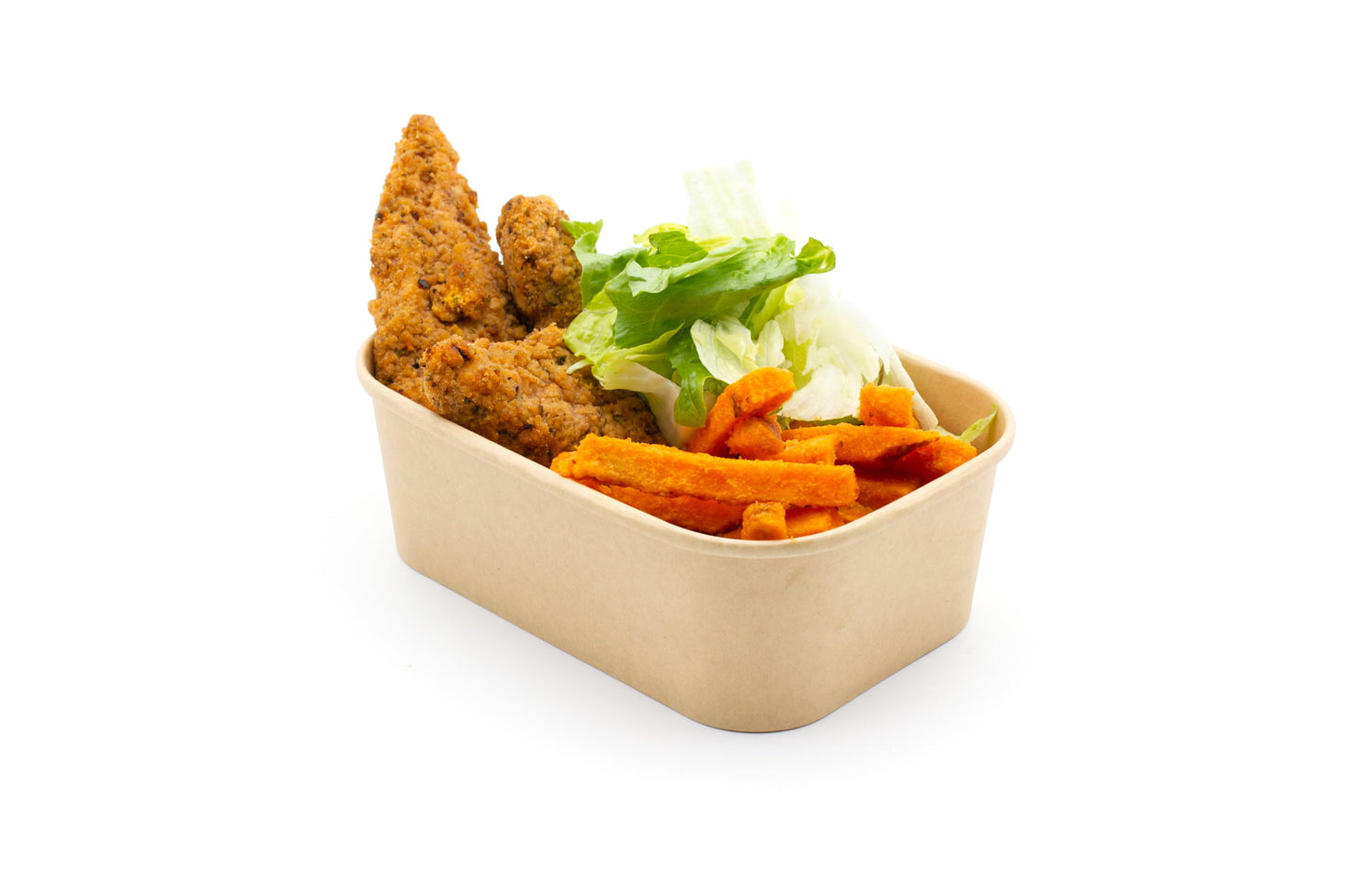 750ml Kraft Rectangular Bowl