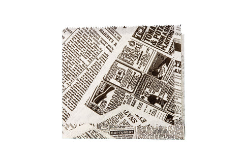 Newsprint Greaseproof Bag – Open 2 Sides