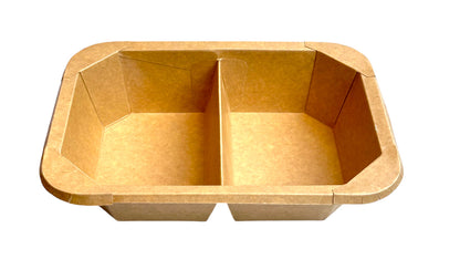 Octagonal Food box for Food, Greaseproof & Leak Proof & Heat resistant, Medium,800ml, 2 Compartment