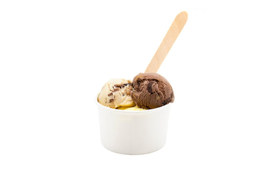 8oz White Ice Cream Container (3 Scoop)