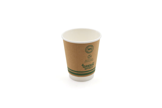 8oz Green Effect Double Wall Hot Drink Cup (228ml/8oz)