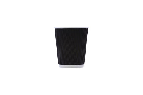 Ripple Wall Hot Drink Cup (227ml/8oz) Black