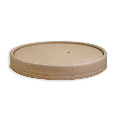 90MM LINED FLAT FOOD CONTAINER PAPER LID