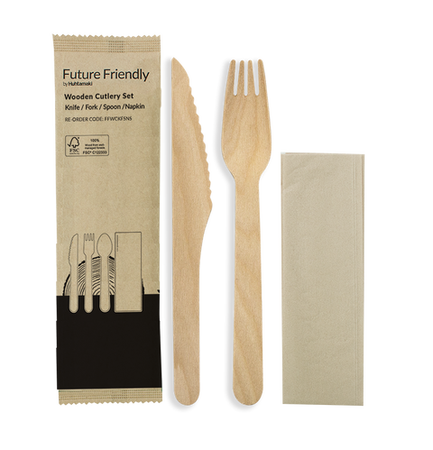 WOODEN CUTLERY COMBO UNCOATED