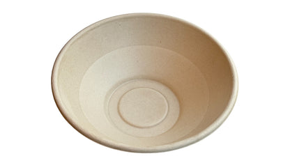 Bagasse Round Deep Bowl for Salad, Large, 1000ml