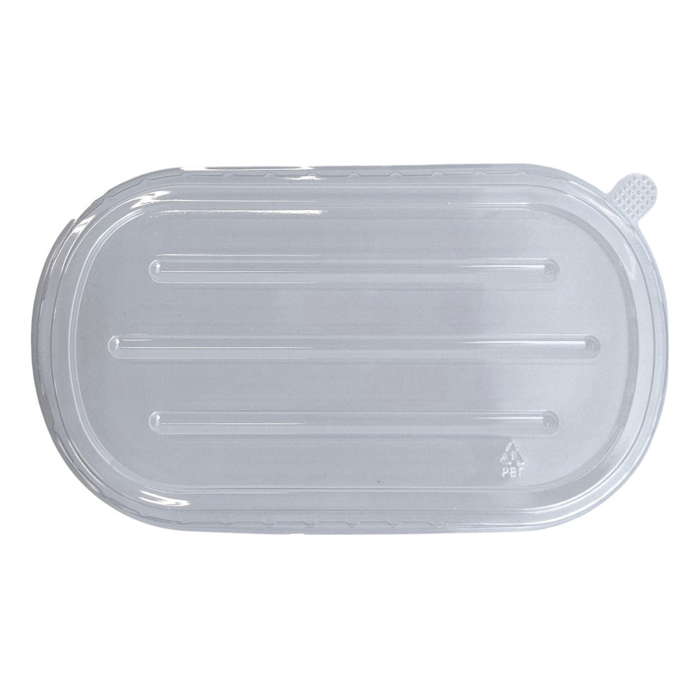 PET Lid for 800ml/1000ml bagasse rectangular food container