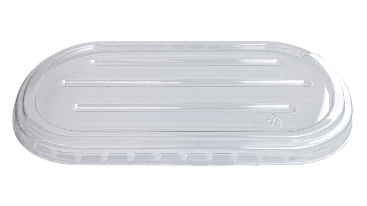 PET Lid for 800ml/1000ml bagasse rectangular food container