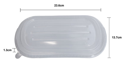 PP Lid for 800ml/1000ml bagasse rectangular food container