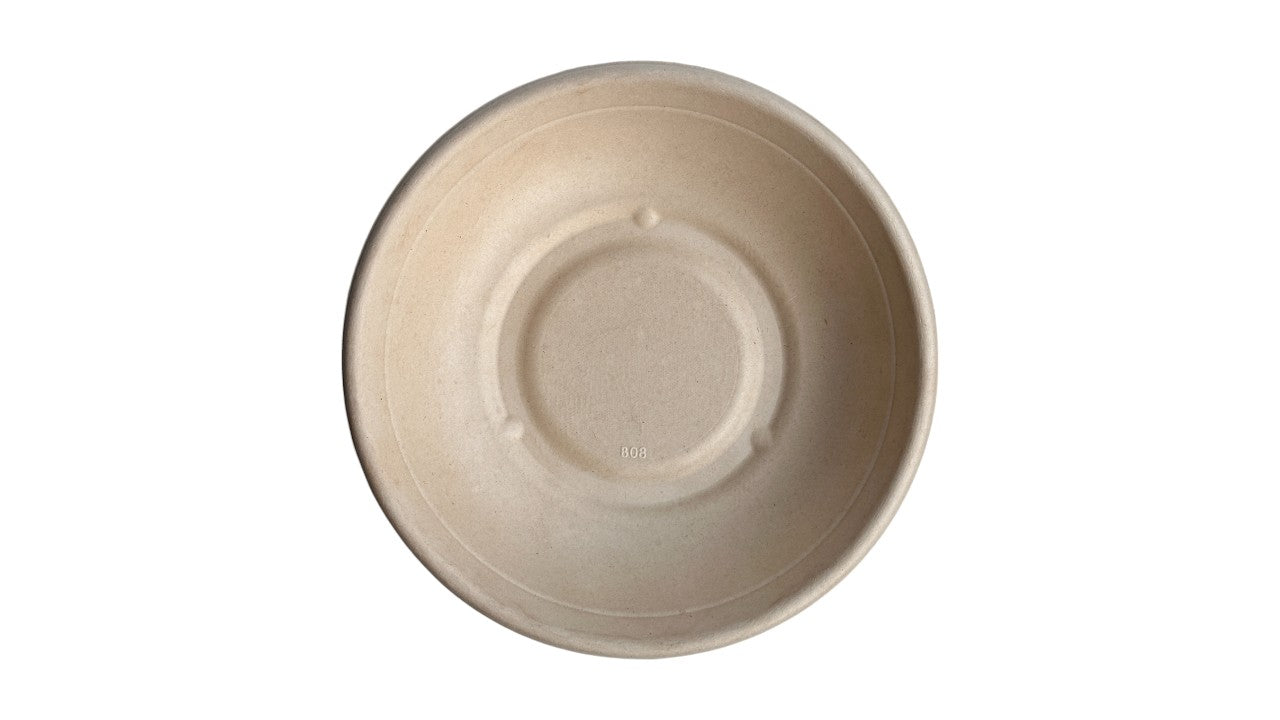 Bagasse Round Bowl for Salad, Large, 1000ml