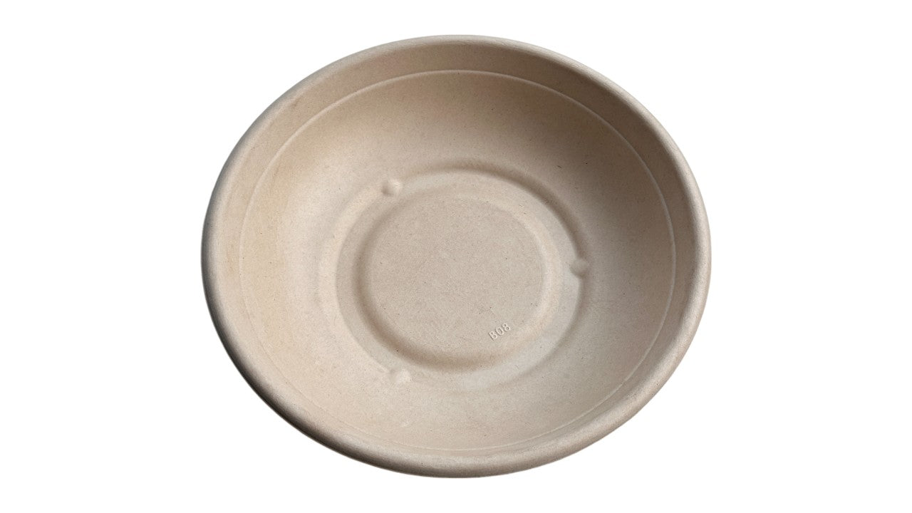 Bagasse Round Bowl for Salad, Large, 1000ml