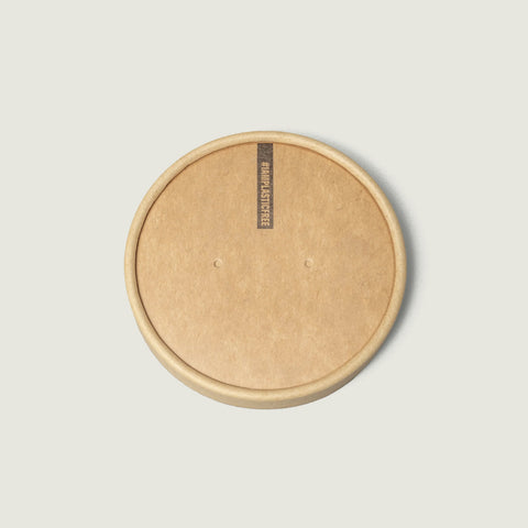 Kraft Paper Lids for Soup Cups M (400ml)