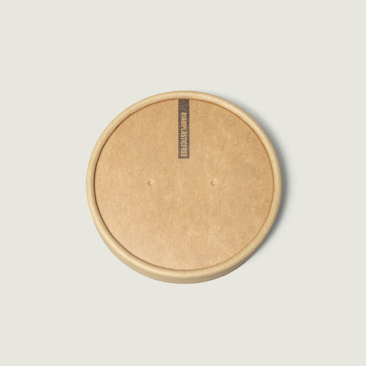 Kraft Paper Lids for Soup Cups M (400ml)