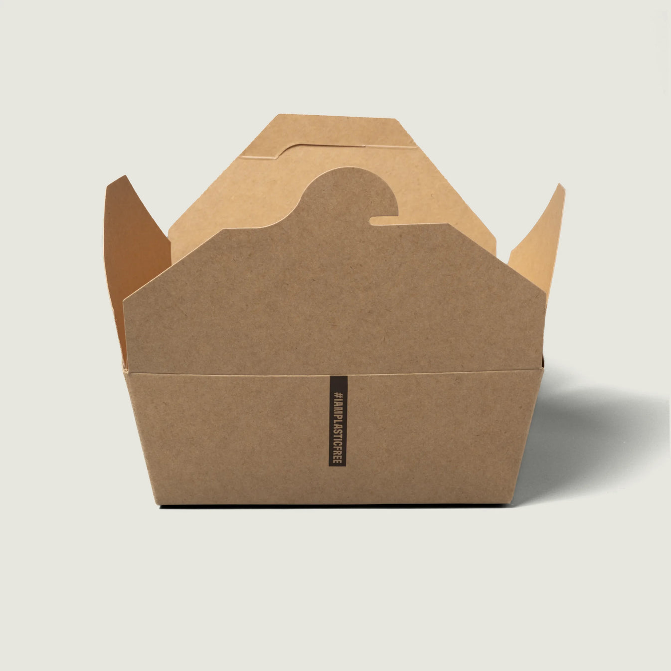 Kraft Paper Box for Menus and Snacks with folding lid M (1.000ml)