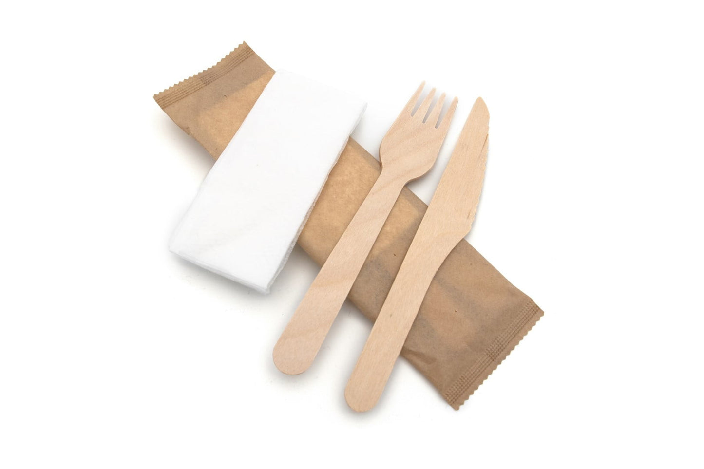 3 in 1 Wooden Meal Kit (Knife, Fork, Napkin)