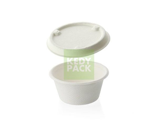 White cane pulp sauce jar and lid