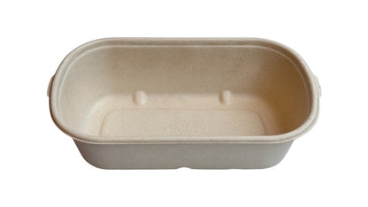 Bagasse Rectangular Food Container for Hot Food,Greaseproof & Leak Proof & Heat resistant, Medium,1000ml