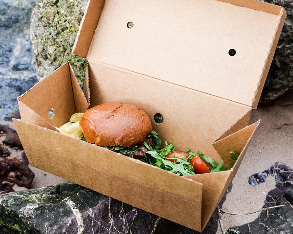 Cardboard Premium Burger Box - Large