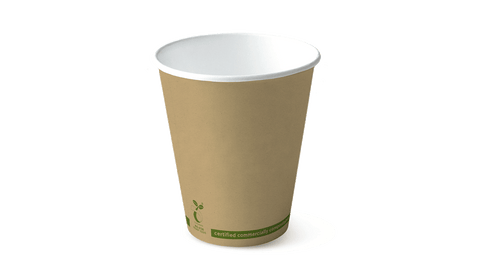 16OZ SINGLE WALL 'GREENSTRIPE' HOT CUP (480ml)