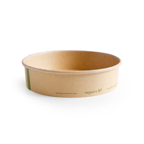 Kraft paper food bowl for salads (770 ml)