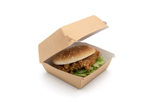 Standard Kraft Clamshell Burger Box