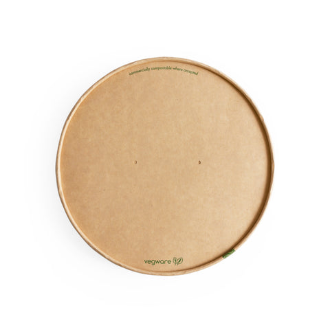 Kraft paper lid for salad bowls (185 mm diameter)