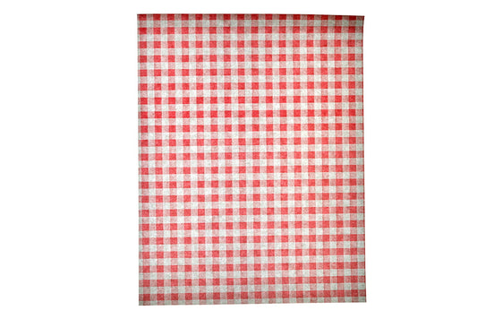 Red Gingham Greaseproof Paper 25x20cm