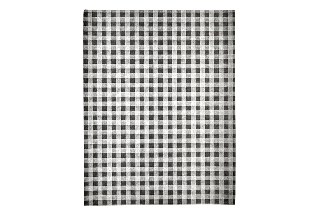 Black Gingham Greaseproof Paper 25x20cm