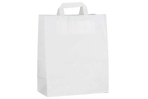 Large SOS White Paper Carrier Bag